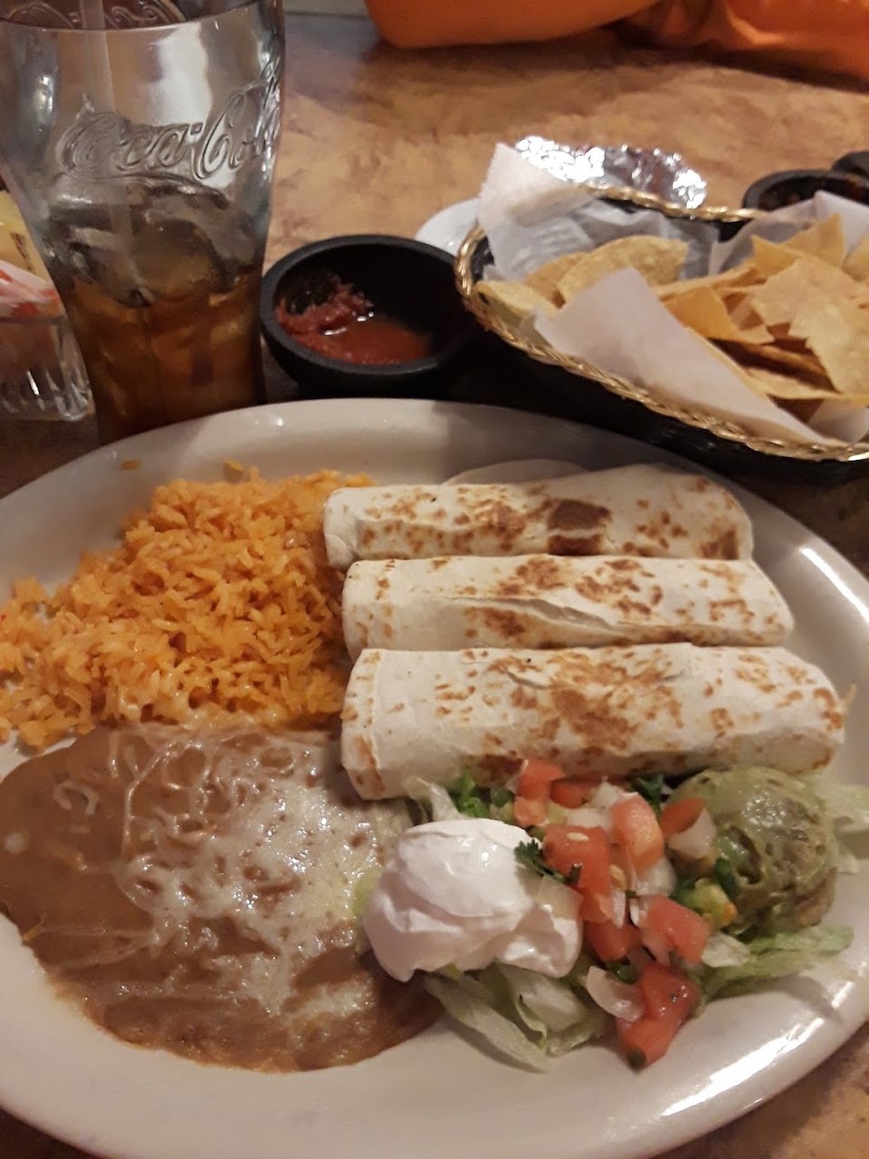 Mexican dishes arranged for lunch or dinner.
