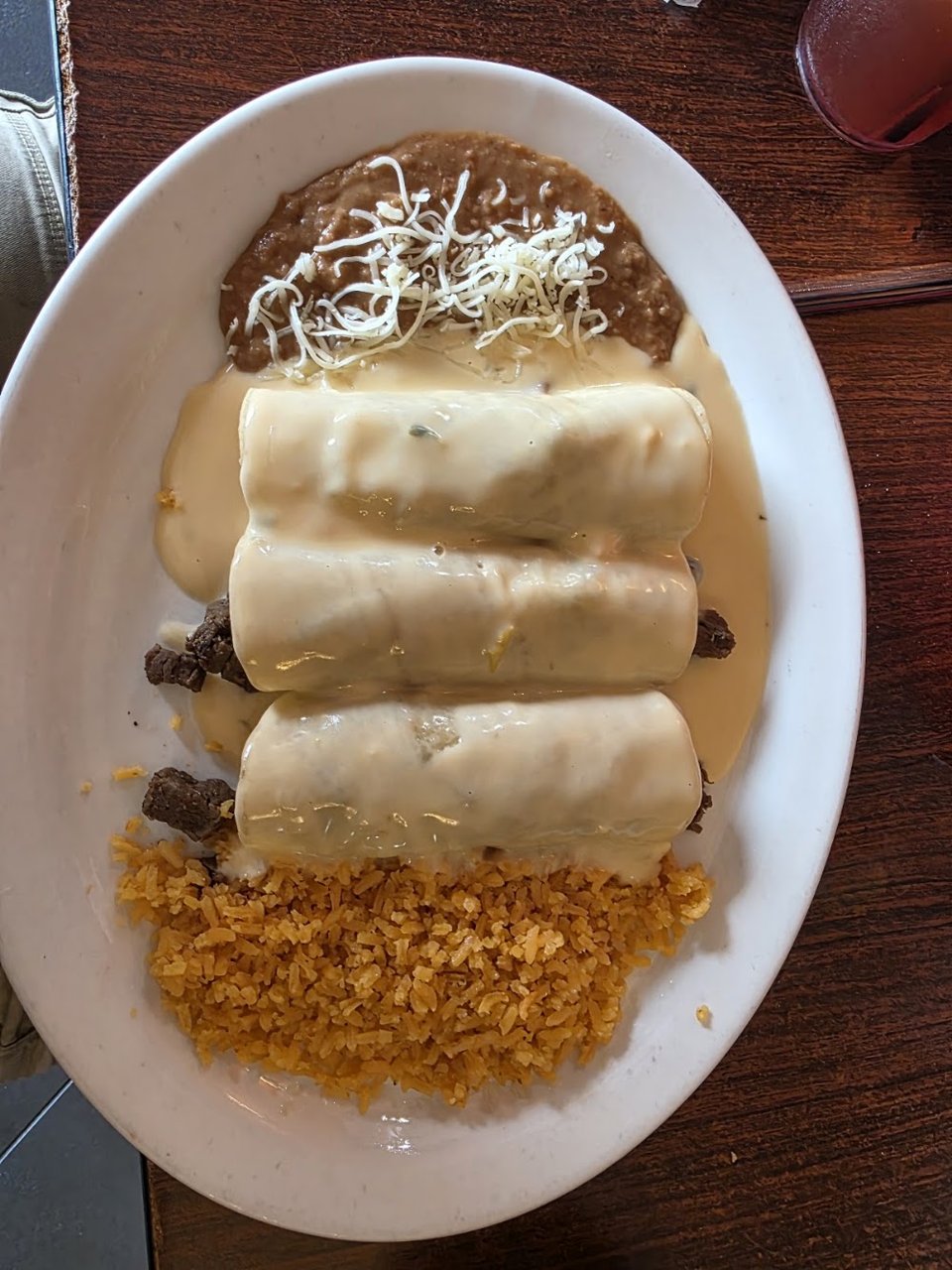 Mexican dishes arranged for lunch or dinner.